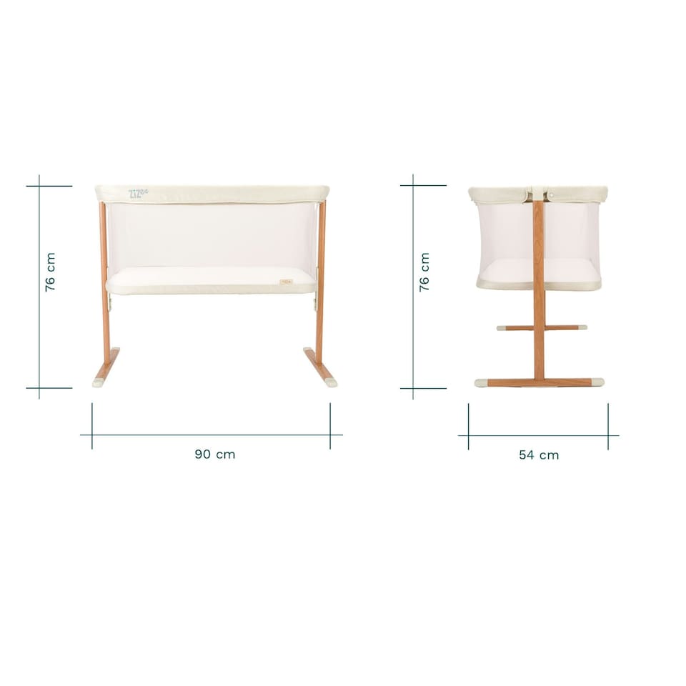 image 1 of Tutti Bambini ZiZee Essential Crib - Scandinavian Walnut/Ecru