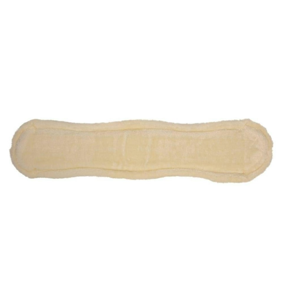 image 1 of Hy Dressage Fleece Horse Girth Sleeve - White/Natural - 31.5cm