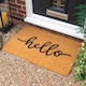 image 5 of Nicola Spring Coir Door Mat - 90 x 60cm - Hello - Indoor Outdoor Floor Mat Dirt Trapper Rug Non Slip Backing Doormat