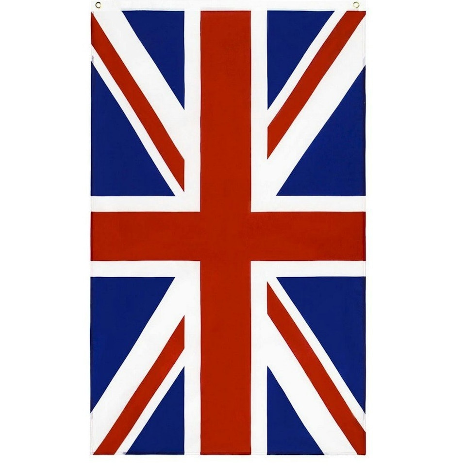 image 1 of Henbrandt United Kingdom Polyester Union Jack Flag - Red/Blue/White - One Size