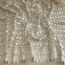 Gold Heavy Guipure Lace Fabric for Bridal, Dressmaking, 137cm / 53" Wide - per metre