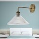 image 7 of Set of 2 Isaac - Antique Brass Wall Lamps Bronze