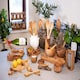 image 2 of Verano Spanish Ceramics Olive Wood Carving Board w/ Handle - 52cm Brown