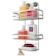 image 4 of Metaltex Viva 3-Tier Shower Caddy Bathroom Storage Rack - Silver