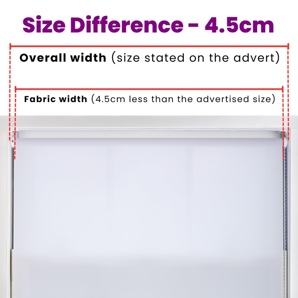 image 1 of 110cm Wide Daylight Roller Blind 165cm Drop | White | White