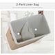 image 5 of HOMCOM 100L Laundry Hamper Large 100L Double Washing Clothes Basket Natural