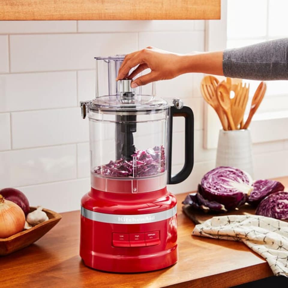 image 1 of KitchenAid 3.1L Empire Red Food Processor