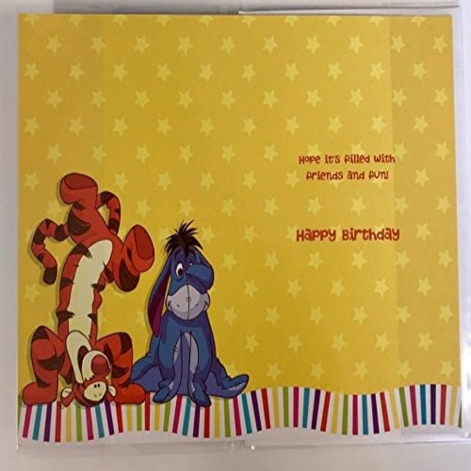 image 1 of Winnie the pooh It's Your Birthday Time To Play Open Anyone New Greeting Card