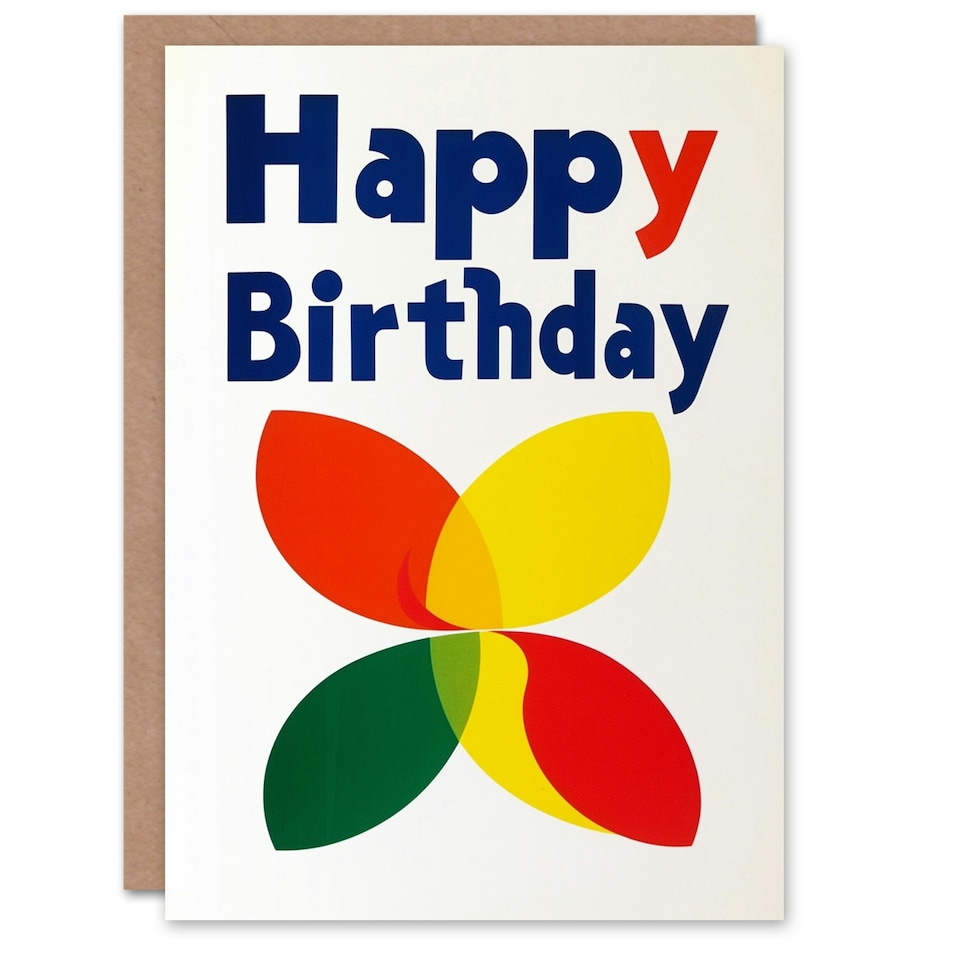image 1 of Retro Colourful Simple Classic Dots Birthday Card