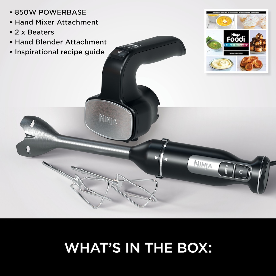 image 1 of Ninja Foodi 2-in-1 Hand Blender & Mixer CI090UK