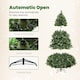 image 8 of HOMCOM 180cm Prelit Christmas Tree with Colourful DIY Synchronized LED Lights and Remote, Carolina Pine, Hinged Xmas Tree with Realistic Tips, 12 Modes, Daily Timer, Adjustable Brightness and Speed | Green