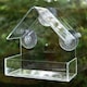 image 3 of Hanging Window Wild Bird Feeder Table Clear Viewing Perspex 3 Suction Pads 1pk