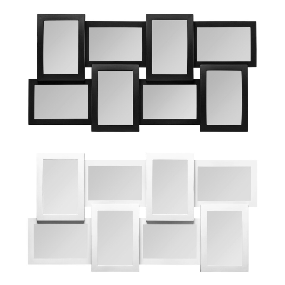 image 1 of Luxe Black 8 Photo Frame,Lightweight Plastic Picture Display,Image Holder With Landscape & Portrait Display Black | One Size