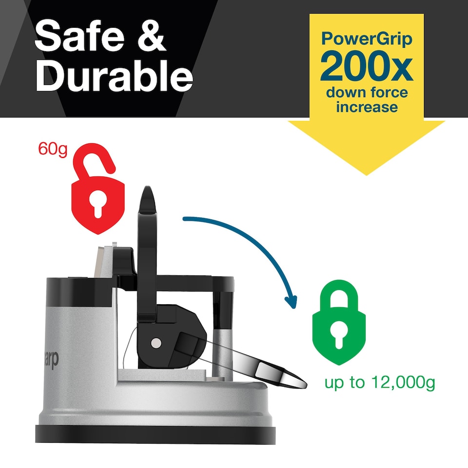 image 1 of AnySharp Safer Hands-Free Knife Sharpener