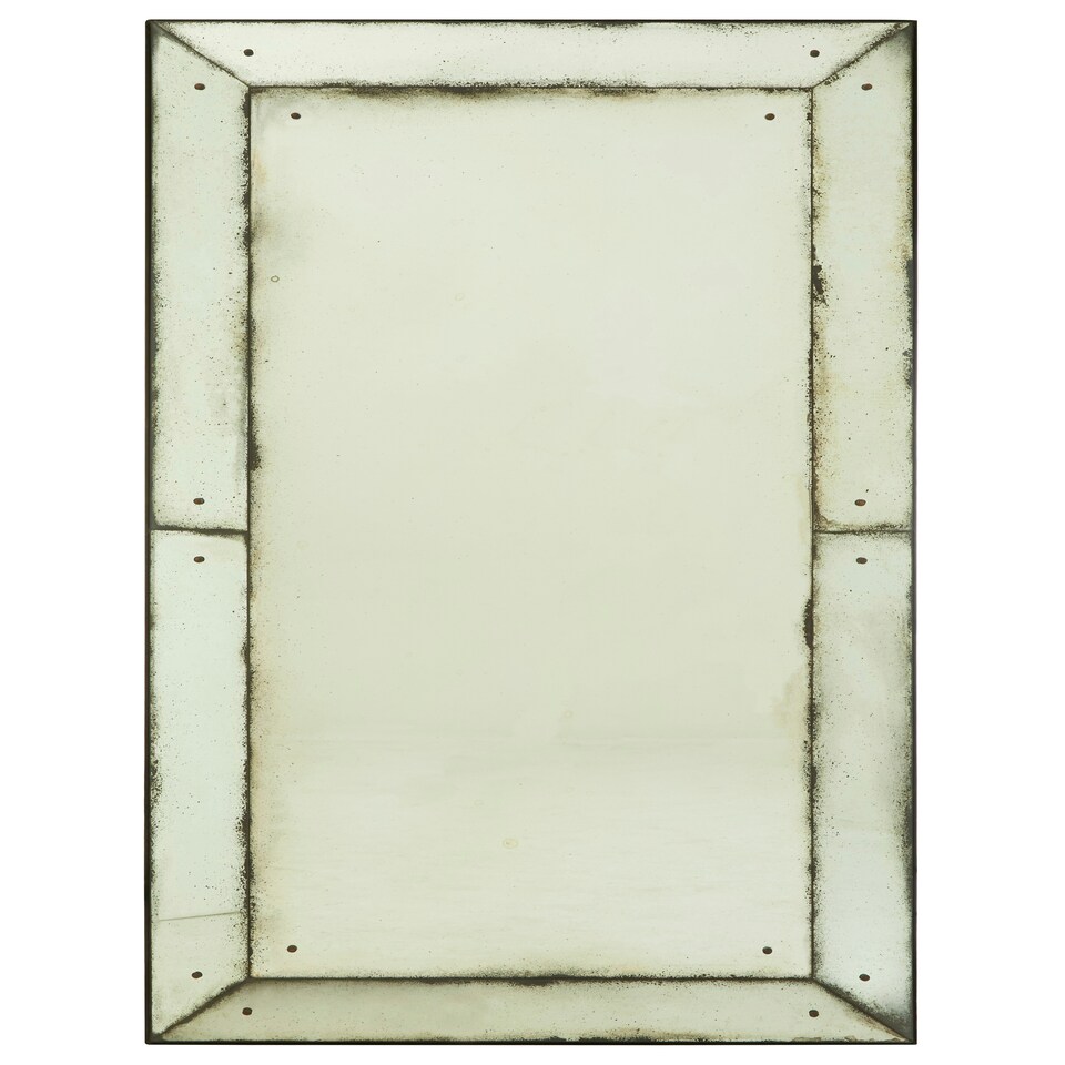 image 1 of Interiors by Premier Large Panelled Wall Mirror Green