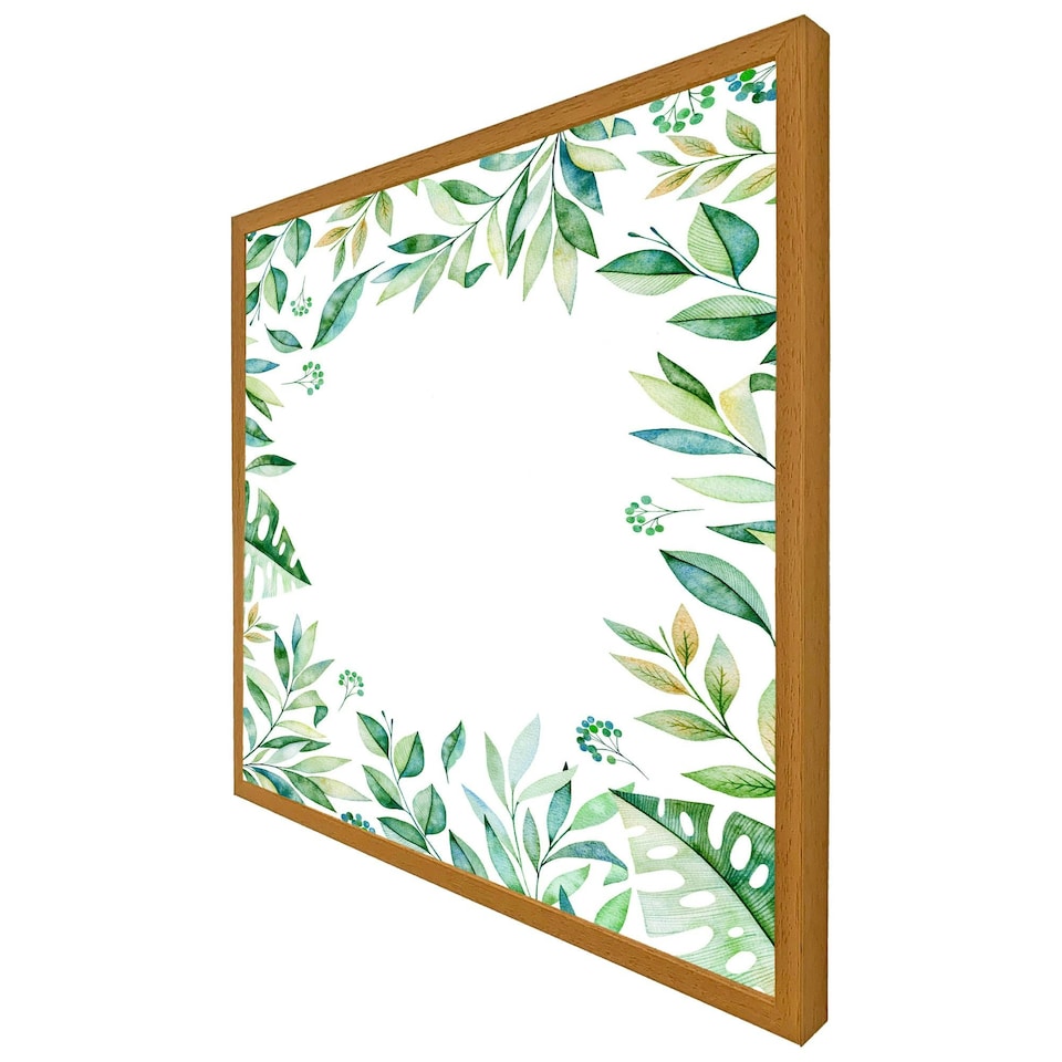 image 1 of Light botanical leaves (Picture Frame) White | M