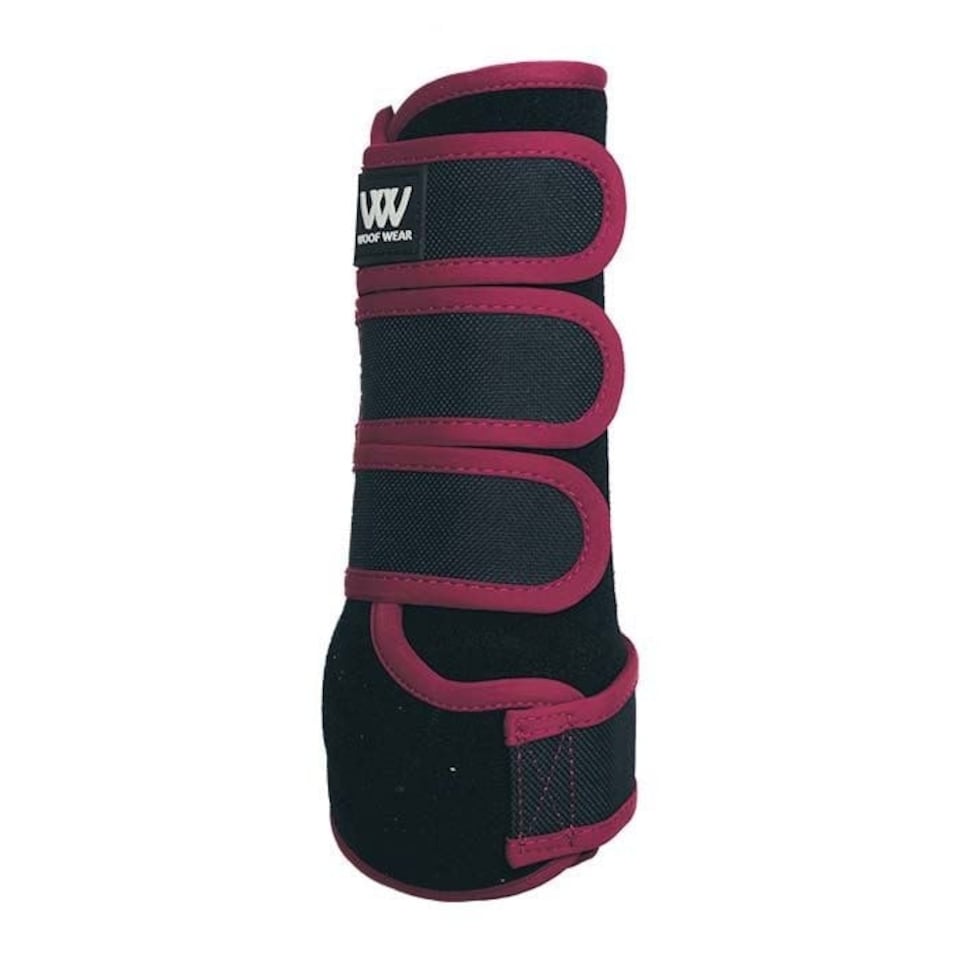 image 1 of Woof Wear Training Wrap | Black | Size: Medium
Colour: Black/Red