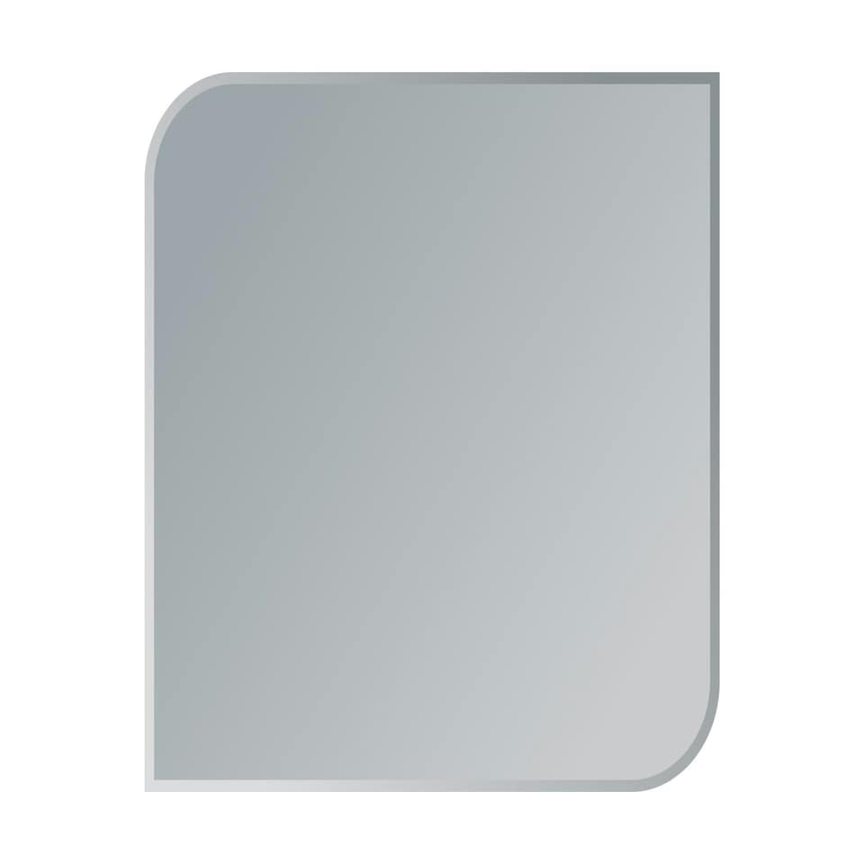 image 1 of Showerdrape Islington Rectangular Wall Mounted Frameless Bevelled Edge Bathroom Mirror 70 x 50cm