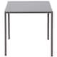image 6 of HOMCOM Modern Square Dining Table with Tempered Glass Top Metal Legs for Kitchen