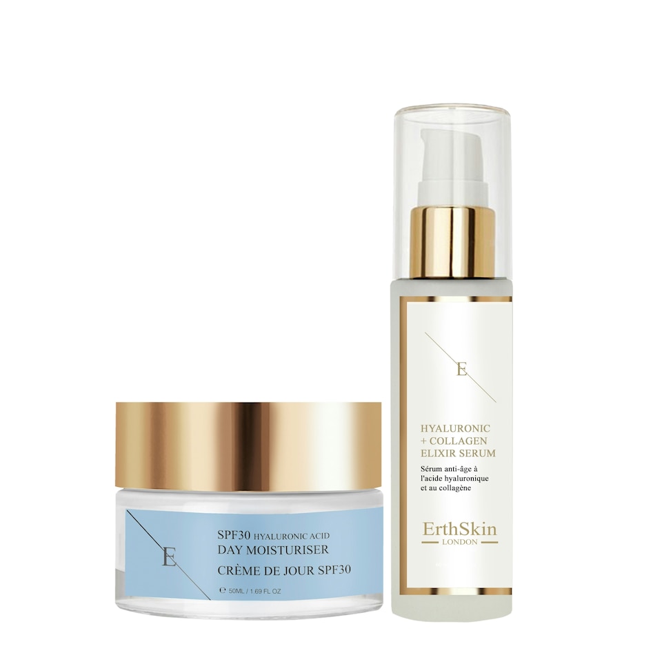 image 1 of SPF 30 Hyaluronic Acid Day Cream 50ml + Hyaluronic acid & Collagen Serum - 60ml