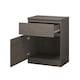 image 2 of FWStyle Stora 1 Door 1 Drawer Multi-Storage Unit - Rustic Oak Brown