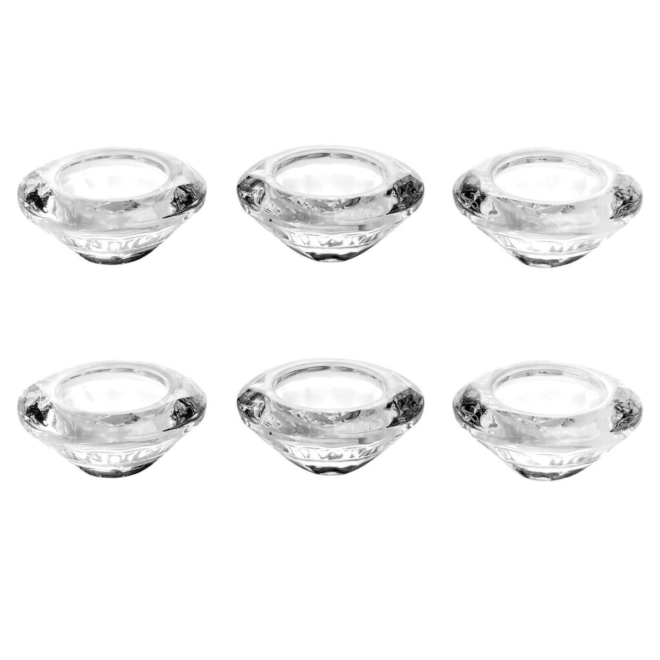 image 1 of Glass Tealight Holders | Clear | 6