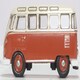 image 2 of Oxford Diecast VW T1 Samba Bus Sealing Wax Red/Beige Grey