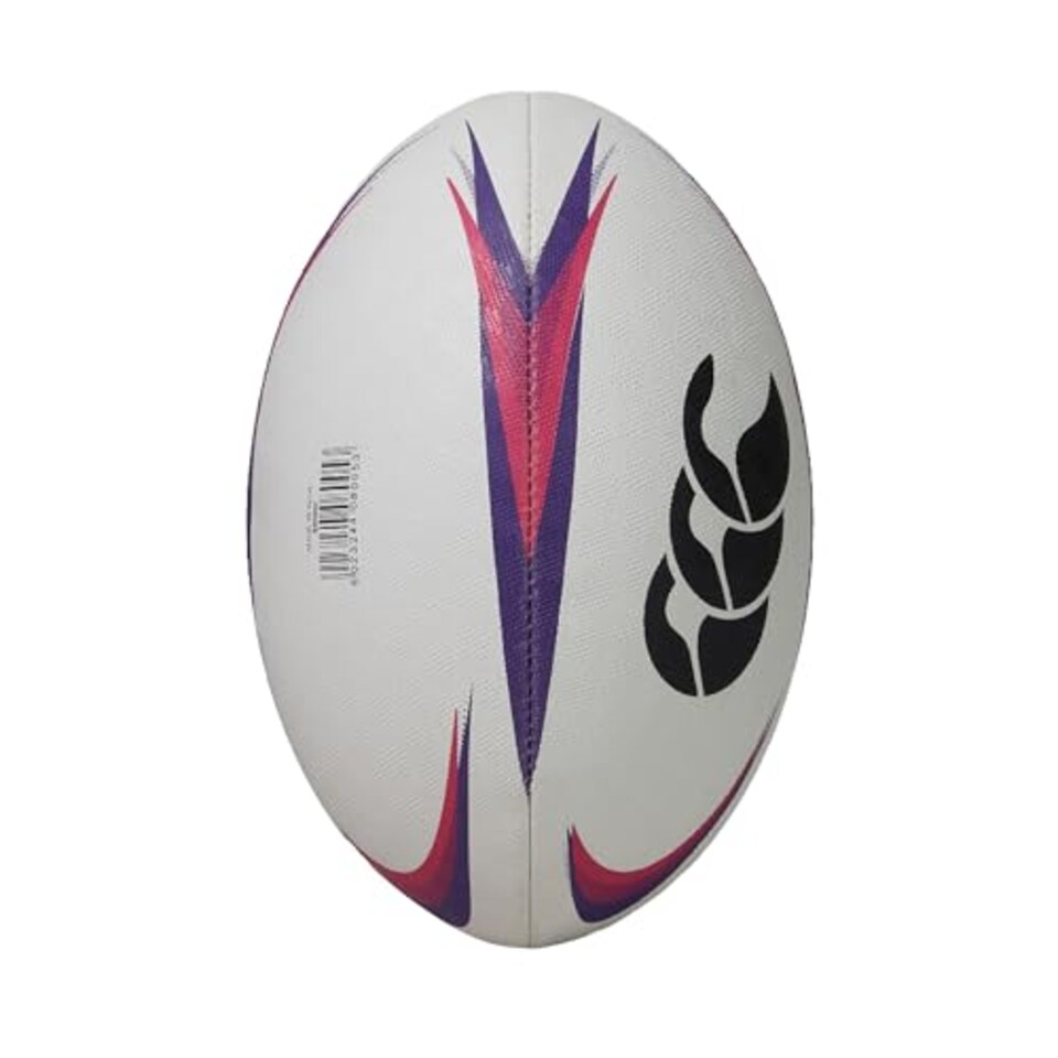 image 1 of Canterbury Mentre Rugby Ball (5) (White/Violet)