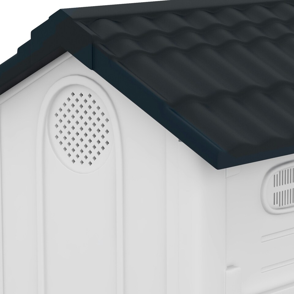 image 1 of PawHut Dog Kennel for Outside, for XS and S Dogs, 80 x 69 x 76cm, Grey