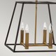 image 4 of Fulton 4 Light Ceiling Pendant Chandelier Bronze, E14