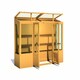 image 2 of Holme 7 x 2 Double Door Greenhouse - Timber - L61.8 x W209 x H200.7 cm