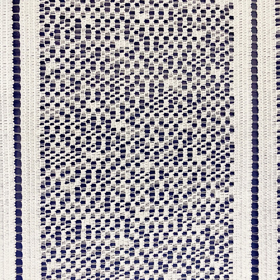 image 1 of White Plain Textured Voile Louvre Vertical Pleated Window Blind Panel - 72" x 36"