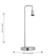 image 7 of First Choice Lighting Chrome Arched Table Lamp Base Only Chrome