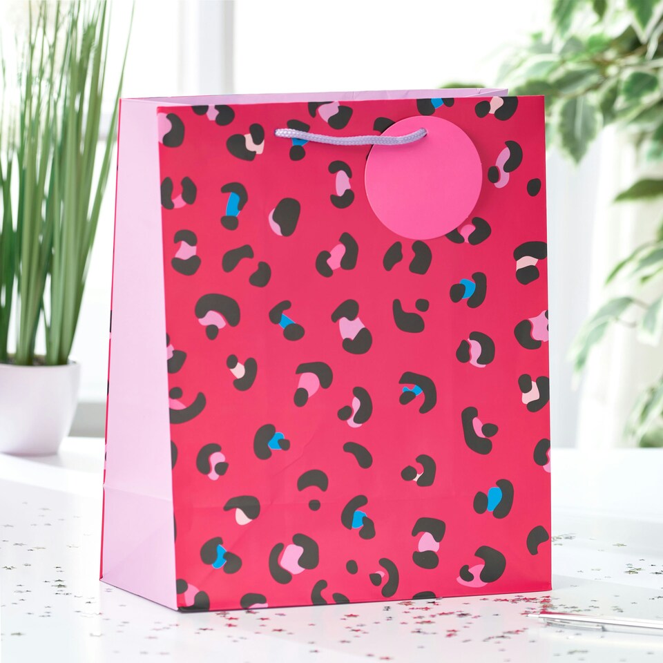 image 1 of Essentials Animal Print Large Gift Bag - Pack of 3