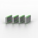 image 2 of USB-C Port Blocker Kit, Green (1x Key, 4x Locks)