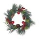 image 1 of Homescapes Red Apple and Berries Christmas Wreath