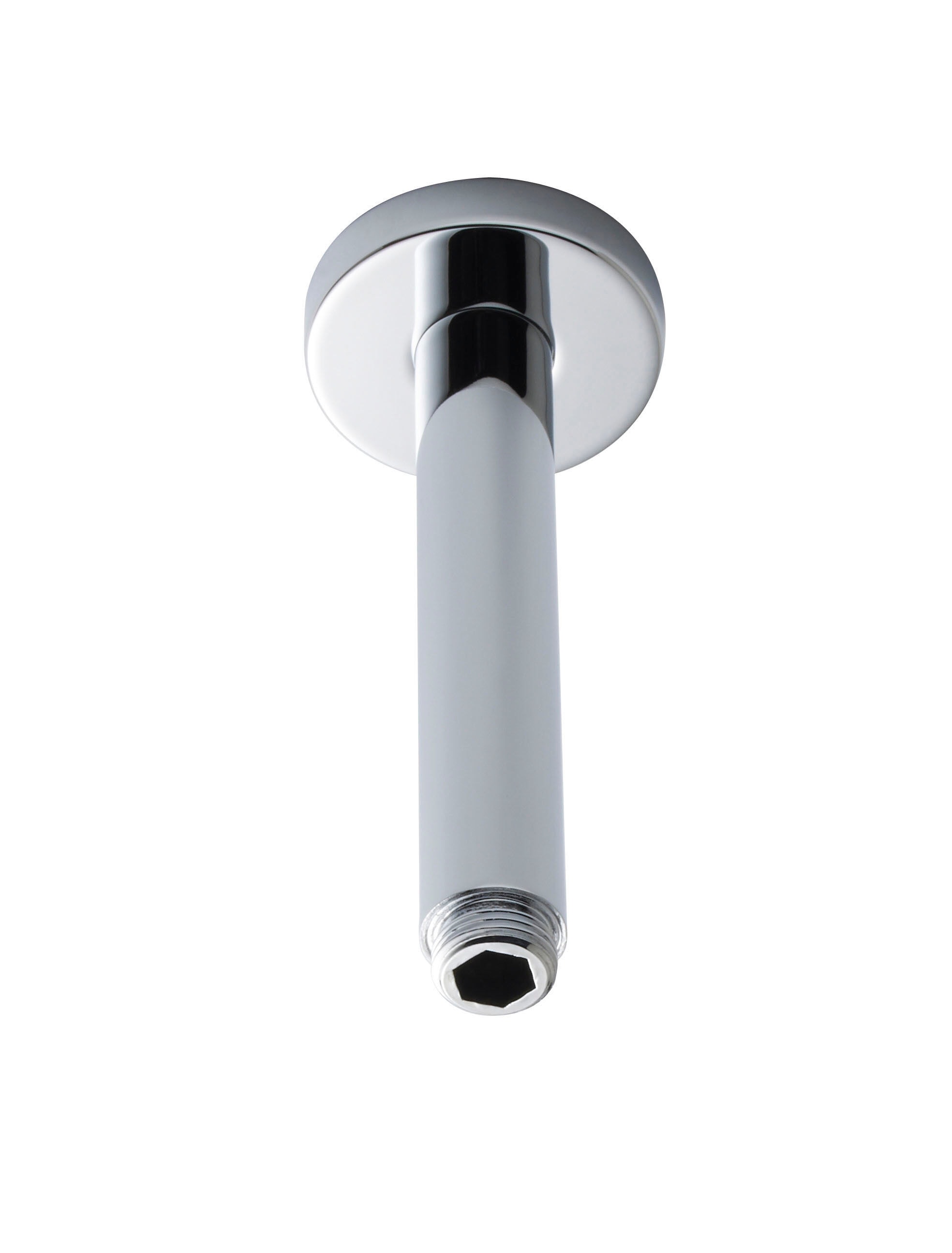 Balterley Bathroom Contemporary Round Ceiling Mounted Shower Arm Silver Chrome 1