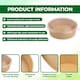 image 2 of ECONX 17oz 500ml Salad Paper Bowls with Lids Disposable Takeaway Bowls Food Container 100pc