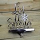 image 5 of 22cm Silver Christmas Stocking Hanger - Let it Snow