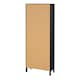 image 4 of Madrid China Cabinet 2 Glass Doors with 3 Drawers in Matt Black