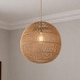 image 2 of CGC ARIBA Brown 35cm Round Rattan Weave Lampshade
