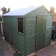 image 2 of 8 x 6 (2.39m x 1.83m) - Pressure Treated Tongue And Groove - Apex Workshop - 1 Opening Window - Double Doors - 12mm Tongue And Groove Floor