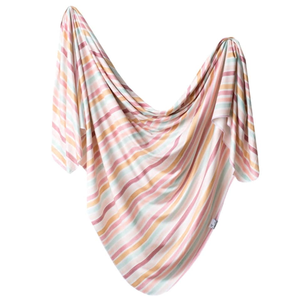 image 1 of Copper Pearl Knitted Swaddle Blanket Enchanted