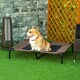 image 2 of PawHut Large Pet Cot Portable Dog Cat Sleep Bed Elevated Camping Outdoor Brown