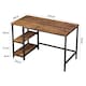 image 6 of MCC Direct Computer Desk with 2 Adjustable shelves - Chicago 120cm Grey | Grey