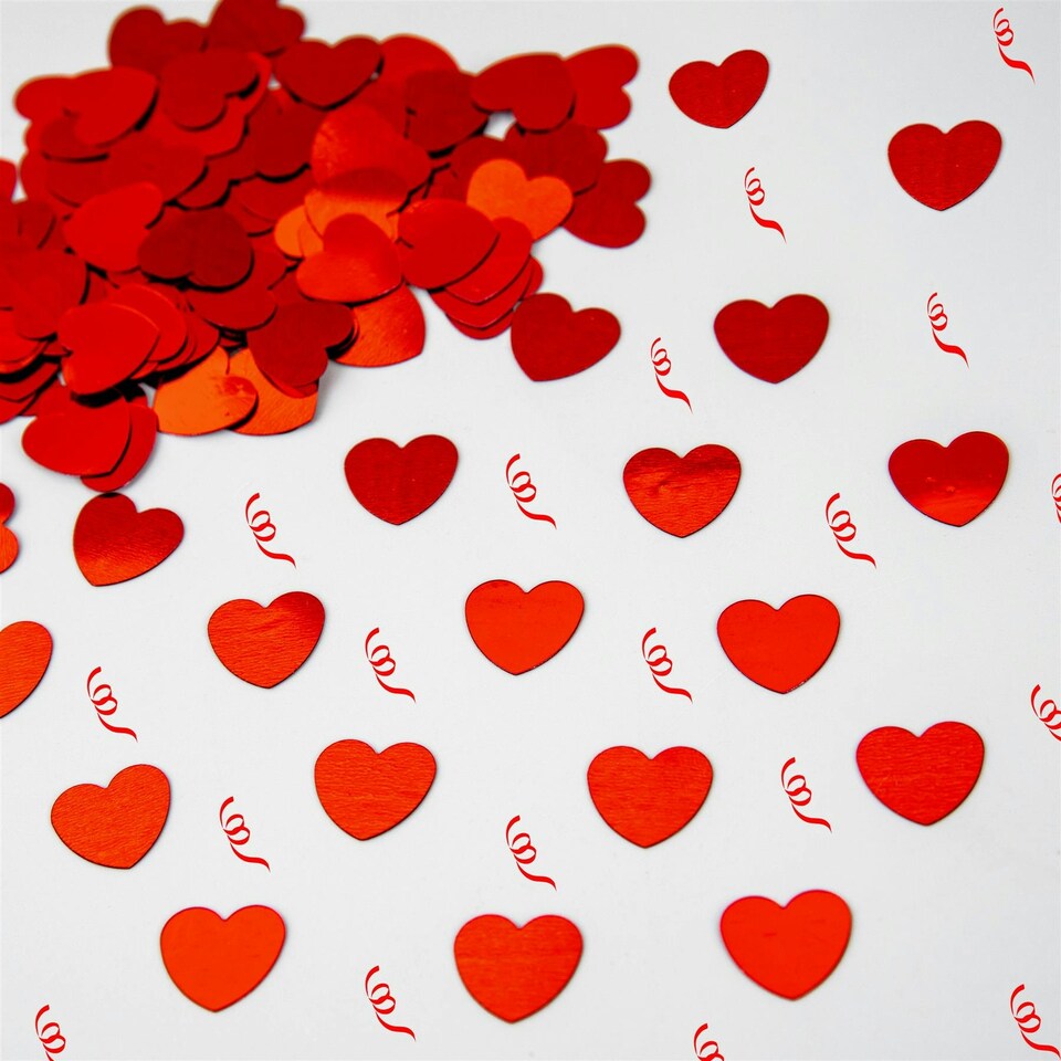 image 1 of Jumbo Heart Confetti Red - 14g 1PK