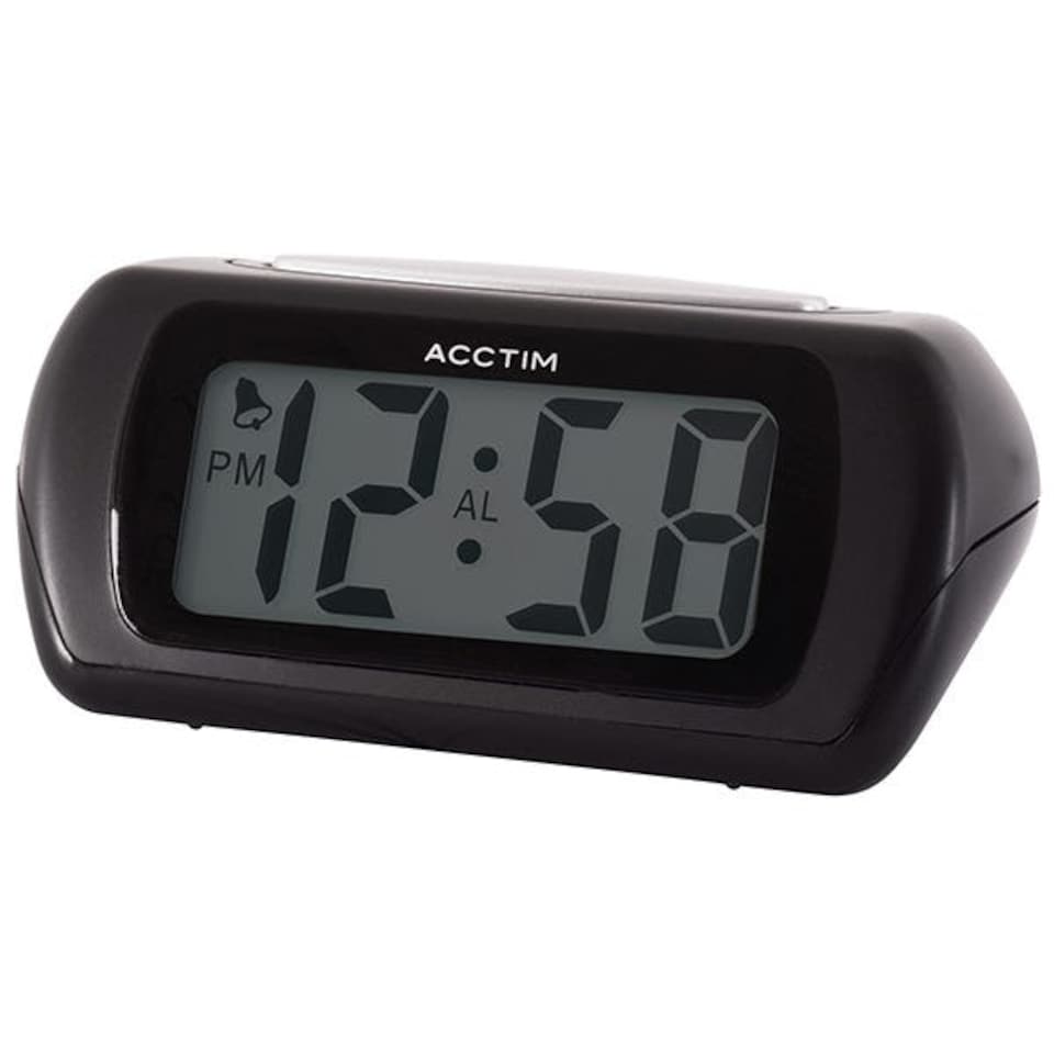image 1 of Acctim Auric Alarm Clock Black