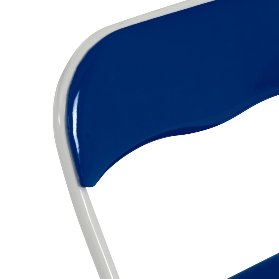 image 1 of Harbour Housewares Coloured Padded Folding Chairs - Blue - Pack of 6 | Blue | Blue