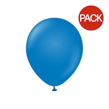 Kalisan Latex Standard Balloons (Pack of 100) - Blue - One Size
