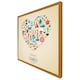 image 1 of Love heart of sealife & nautical items (Picutre Frame) Brown | Oak | M